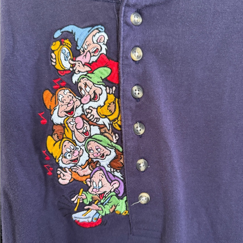 Vintage Disney Henley Long Sleeve
